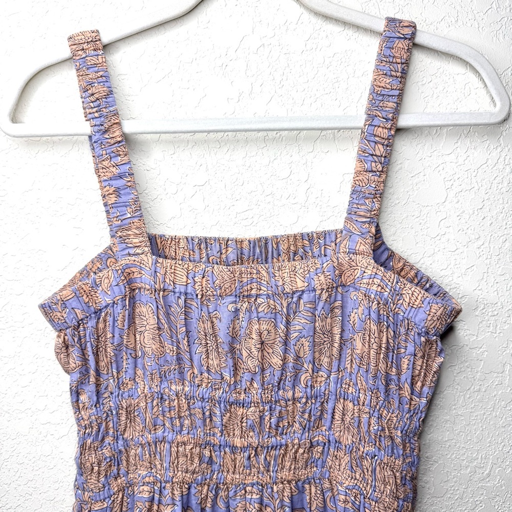 Cleobella Jolene Purple and Orange Printed Midi Dress Small - Picture 10 of 14
